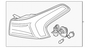 Фонарь внешний крыло левый Hyundai Santa FE 21-23 LED