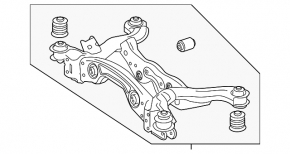Подрамник задний Mercedes A-class V177 19-22