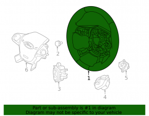 Руль голый Ford Escape MK3 13-16 дорест кожа