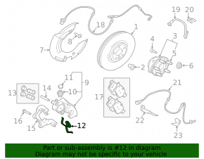 Set suporturi de montare saboți de frână față stânga pentru Land Rover Range Rover Velar 18-25