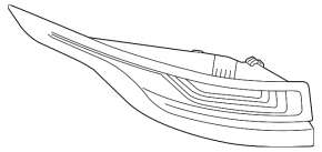 Lampă aripă exterioară dreapta Land Rover Range Rover Velar 18-23