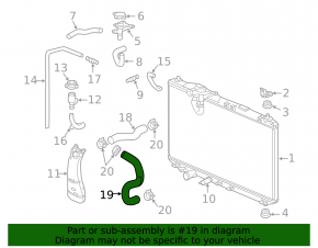 Furtun de răcire inferior Acura ILX 16-22 2.4