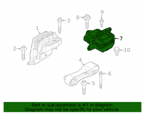 Подушка кпп BMW X1 F48 16-22 B46