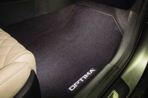 Комплект ковриков салона ткань Kia Optima 11-15 черный, под химч, надрывы, потерты