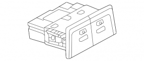 USB Hub центральной консоли VW Taos 22-25