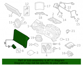 Evaporator BMW 3 F30 12-18