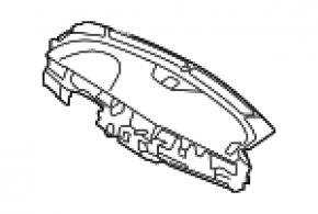 Panou frontal Torpedo cu AIRBAG Kia Niro 17-19 HEV, PHEV gri deschis, sub difuzorul central