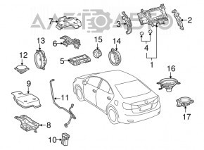 Головное устройство Lexus Hs250h 10-12