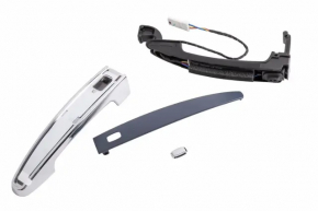 Ручка двери внешняя передняя левая Chevrolet Malibu 16-23 keyless, хром