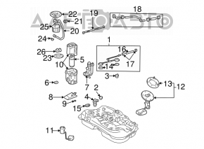 Топливный бак Lexus RX300 98-03
