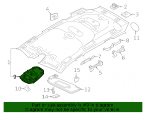 Кронштейн переднего плафона освещения Volvo XC60 18-26
