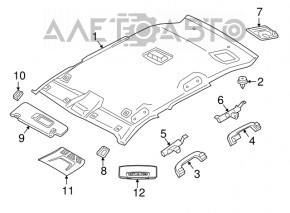 Ручка потолка передняя правая BMW X2 F39 18-23 черная