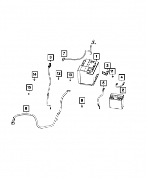 Проводка стартера Jeep Compass 17-21