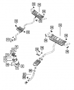 Катализатор Jeep Grand Cherokee WL 22-26 PHEV