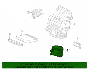 Motorul ventilatorului de încălzire pentru Honda CRV 12-16