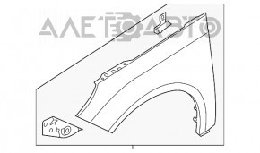 Aripa dreapta fata Ford Focus mk3 11-18 usa