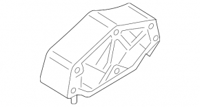 Подушка кпп задняя Ford Mustang mk6 15-17 2.3T под 6 ступ АКПП