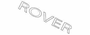 Эмблема надпись ROVER капота Land Rover Range Rover 18-21 серый