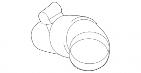 Tubul de aer stânga BMW X5 F15 14-18 4.4T nou original