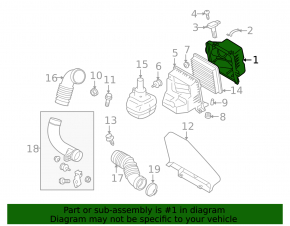 Корпус воздушного фильтра в сборе Subaru Outback 10-12 2.5