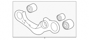 Braț de control stânga spate superior Lexus RX 23-26