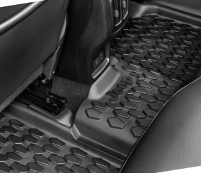 Комплект ковриков салона резина Jeep Compass 17-26 черная, тип 2