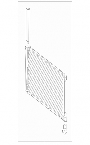 Condensator radiator aer condiționat Mercedes Clasa C 43 AMG W206 23-26 2.0