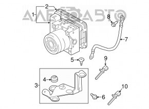Кронштейн ABS АБС Volvo XC60 18-21