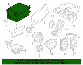 Casetofon radio BMW i3 14-18