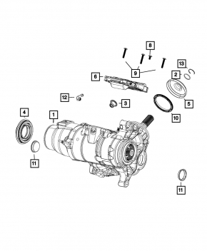Передний редуктор раздатка Jeep Cherokee KL 14-18 104к