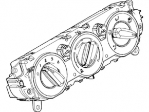 Управление климат-контролем Ford Focus mk3 11-14 дорест, ручное