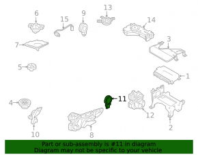 Динамик пищалка центральной стойки левый Audi Q7 16-26 Bose