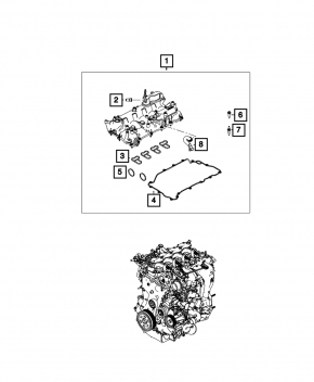 Крышка клапанная Jeep Compass 23-26 2.0T