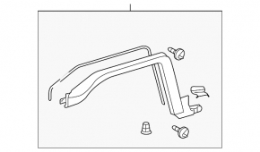 Ornamente aripă stânga față pentru Toyota FJ Cruiser 2007-2014