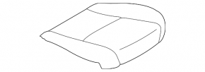 Водительское сидение Subaru XV Crosstrek 13-15 с airbag, мех, подогрев, кожа черное