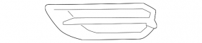 Grilă bara dreapta Honda Accord 13-17 fără proiectoare de ceață