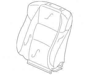 Пассажирское сидение Acura ILX 13-15 без airbag, механич, кожа черн