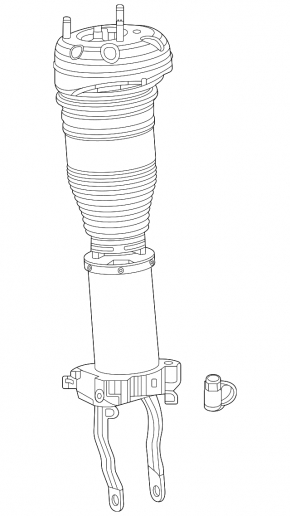 Amortizor pneumatic față dreapta Mercedes X167 GLS 450 580 20-26