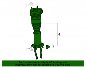 Amortizor pneumatic față dreapta Mercedes X167 GLS 450 580 20-26