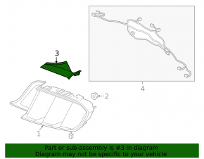 Накладка фонаря левая Ford Mustang mk6 15-23