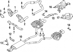Катализатор правый Ford Explorer 20-21 3.0T
