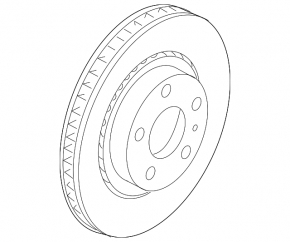 Диск тормозной передний левый Mazda CX-9 16-23