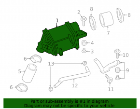 Intercoolerul dreapta pentru Infiniti Q50 16- 3.0