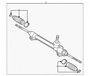 Рейка рулевая Lexus ES300h ES350 13-18 без тяг