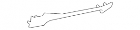 Capacul sub panoul frontal central Lexus CT200h 11-17 bej