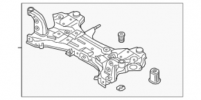 Подрамник передний Hyundai Ioniq 17-22 HEV, PHEV