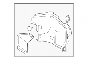 Обшивка арки правая Lexus ES300h 13-18