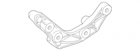 Кронштейн переднего редуктора Mercedes W213 E 300/43 17-19 AWD