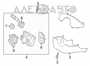 Датчик угла поворота руля Ford Explorer 11-15