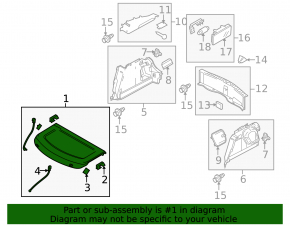 Шторка багажника Mazda3 MPS 09-11